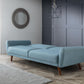 MONZA FABRIC SOFA BED - BLUE