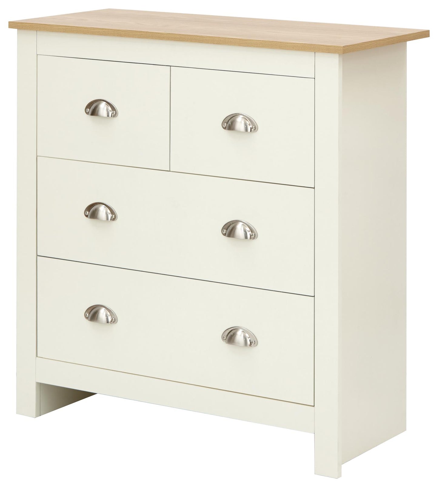 LANCASTER 2+2 DRAWER CHEST - CREAM