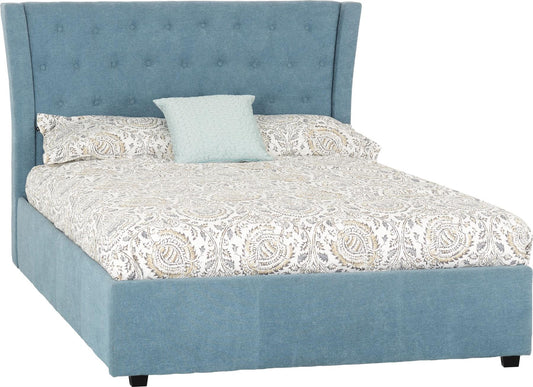 CAMDEN FABRIC BED - 4FT6 DOUBLE - BLUE