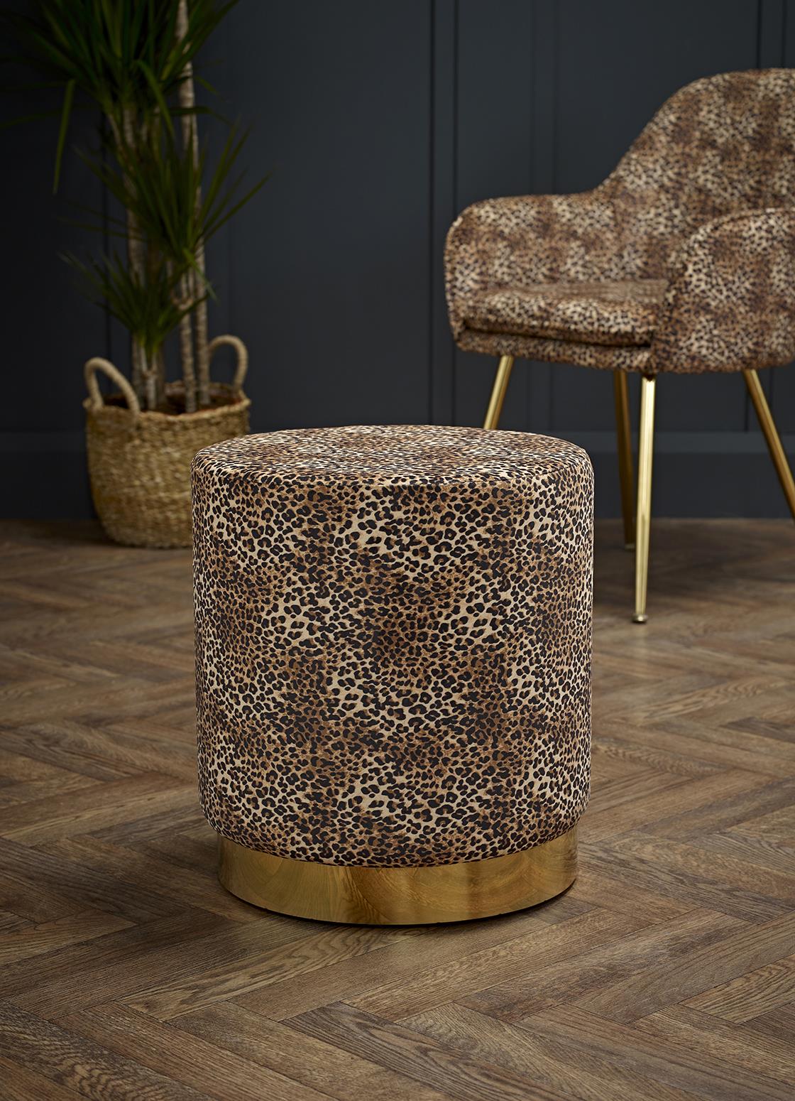 LARA POUFFE - LEOPARD PRINT