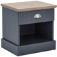 KENDAL 1-DRAWER BEDSIDE TABLE - SLATE BLUE