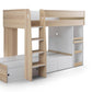 ECLIPSE BUNK BED - OAK/WHITE