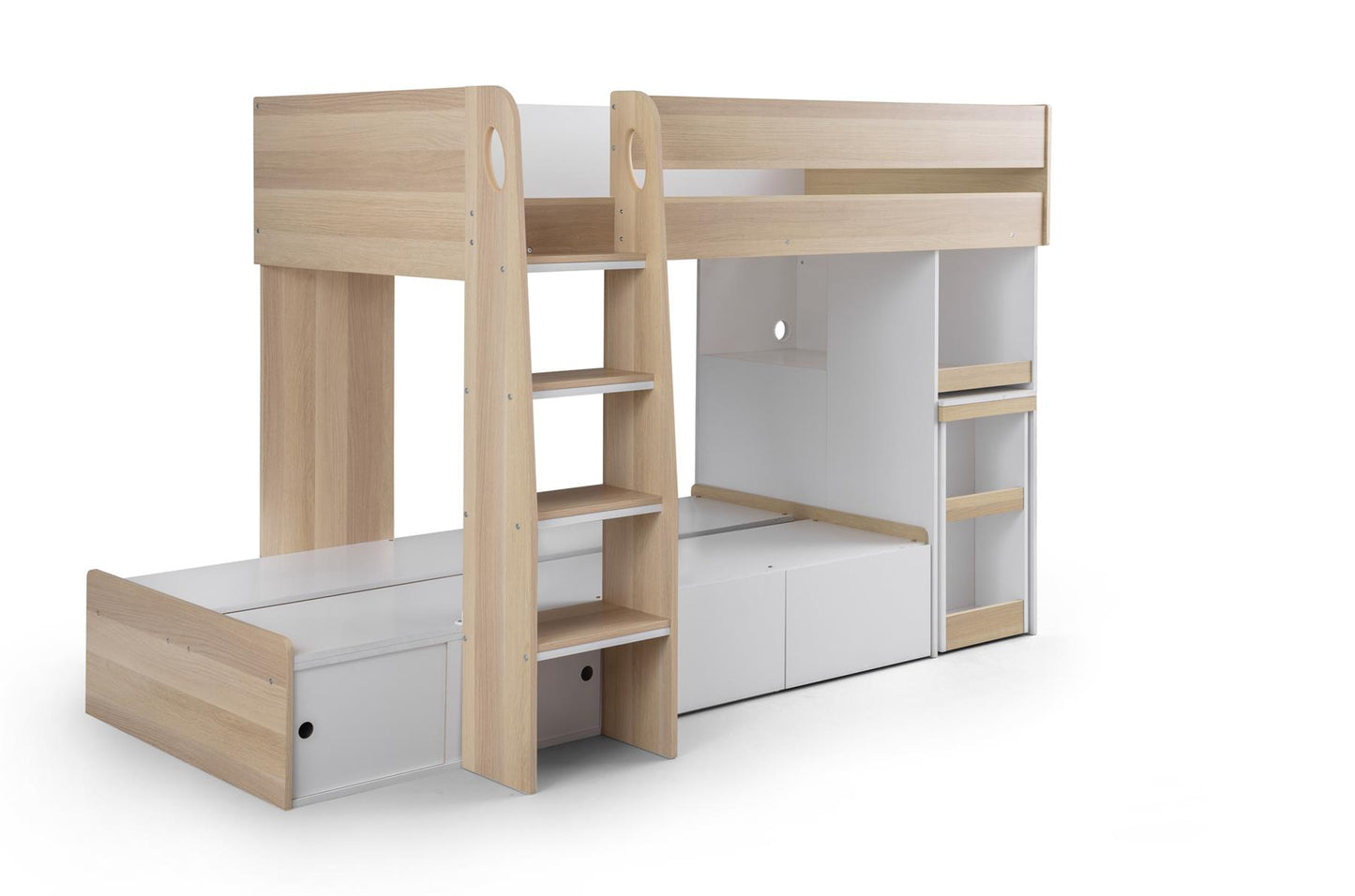 ECLIPSE BUNK BED - OAK/WHITE