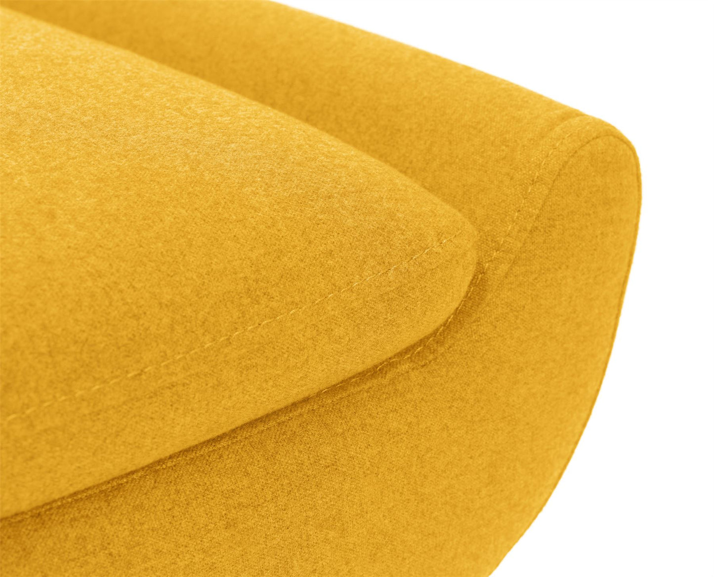 GAUDI LINEN FABRIC SOFA BED - MUSTARD