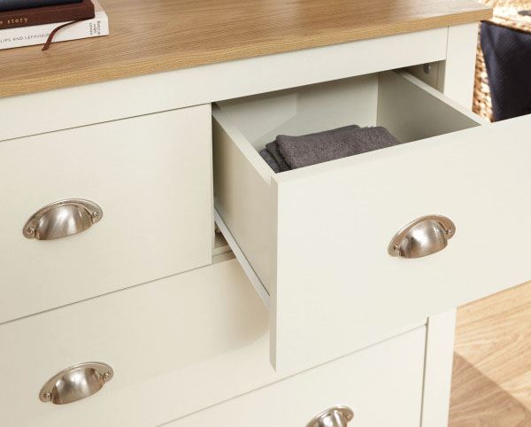 LANCASTER 2+2 DRAWER CHEST - CREAM