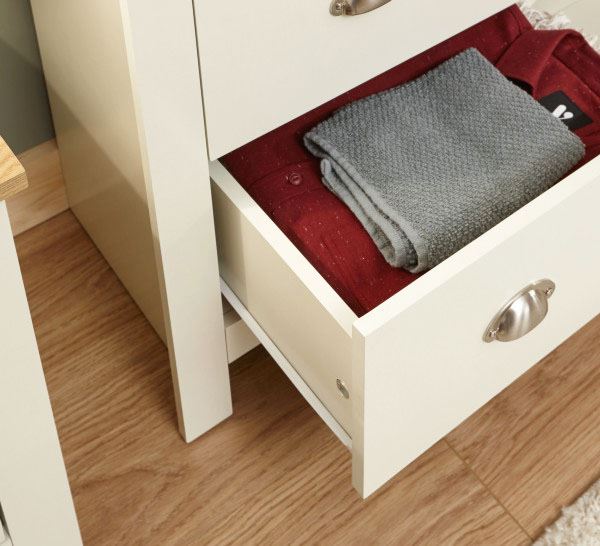 LANCASTER 2+2 DRAWER CHEST - CREAM