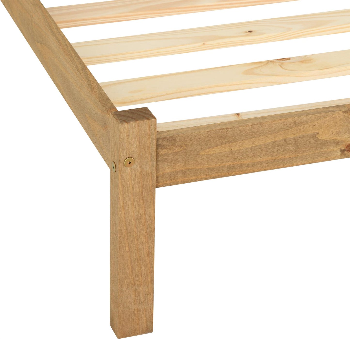 PANAMA WOODEN BED - 3FT SINGLE - NATURAL WAX