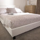 BED IN A BOX FAUX LEATHER BED - 4FT SMALL DOUBLE - WHITE