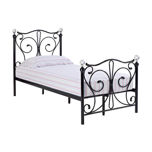 FLORENCE METAL BED - 3FT SINGLE - BLACK