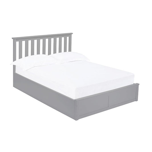 OXFORD WOODEN BED - 5FT KING SIZE - GREY