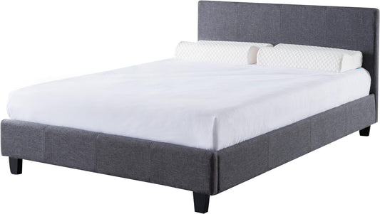 PRADO FABRIC BED - 4FT6 DOUBLE - GREY