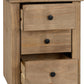 PANAMA 3-DRAWER BEDSIDE TABLE - NATURAL WAX